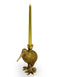 Gold Kiwi Bird Single Candle HolderVintage Frog M/R