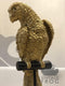 Gold Parrot Figure On Perch OrnamentVintage FrogBrand New