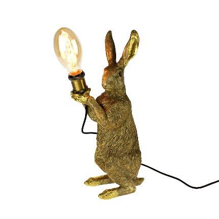 Gold Rabbit / Hare Holding The Bulb Table LampVintage Frog W/VLighting