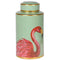Green and Gold Classic Flamingo Lidded JarVintage Frog C/H