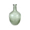 Green Frosted Glass Floor Vase Bottle (small)Vintage Frog W/VDecor
