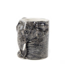 Hand-Painted Ceramic Elephant Figure Pencil Pot VaseQuail CeramicsVase