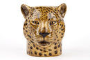 Hand-Painted Ceramic Leopard Figure Pencil Pot VaseQuail CeramicsVase