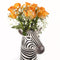 Hand-Painted Zebra Figure Large Flower VaseQuail CeramicsVase