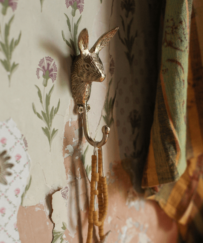 Hare Face Hook, Wall Mounted Brass Coat Hook DecorDoing GoodsHooks