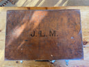 Heavy Leather John Bagshaw &Son, Liverpool,Suitcase Initialed J.L.M.Vintage Frog