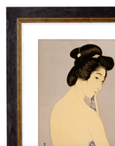 Japanese Portrait, Print of a Vintage Illustrated Japanese Female Subject - 1900s Artwork Print. Framed Wall Art PictureVintage Frog T/APictures & Prints