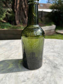 J.Taylor & Co Antique Green Glass Bottle - Collectable Glass BottleVintage FrogBottle