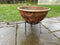 Large 19th Century French Copper Cooking Cauldron Bowl On Stand / Log Basket / Planter VaseVintage FrogFurniture