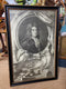 Large Black and White Print Picture of An Etching Of Edward Russel, Earl of Orford Framed in Black and GoldVintage FrogFurniture