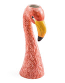 Large Flamingo Head Figure Ceramic VaseVintage FrogDecor