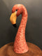 Large Flamingo Head Figure Ceramic VaseVintage Frog