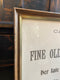 Large Framed Vintage Print of "Fine Old Bottled Sherries" Black and White Text Notice PictureVintage FrogFurniture