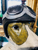 Large Racing Driver Dog Head Bust Figure OrnamentVintage FrogBrand New