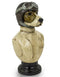 Large Racing Driver Dog Head Bust Figure OrnamentVintage Frog M/RDecor