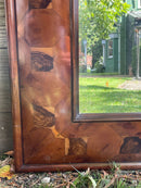 Large Wood Veneer Contemporary Antique Style Wall MirrorVintage FrogFurniture