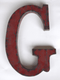 Letter "G" Made From A Vintage Oil DrumVintage Frog W/BDecor