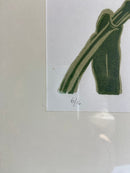 Lino Cut Artwork, Limited Signed Edition Palm Leaf Botanical PictureVintage Frog