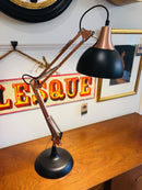 Matt Black and Vintage Copper Angle Poise Desk LampVintage FrogLighting