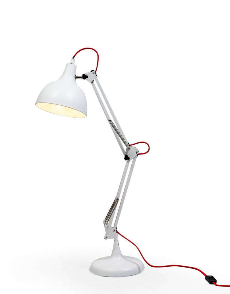 Matt White Adjustable Desk Table LampVintage Frog M/RLighting