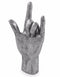 Metallic Silver Coloured "Rock On" Hand Gesture Figure OrnamentVintage Frog M/RBrand New