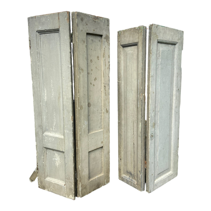 Mismatched Pair of Vintage French Painted Window ShuttersVintage FrogFurniture