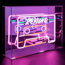 Neon Cassette Tape Sign Housed In Acrylic Box - Neon LightVintage FrogLighting
