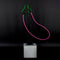 Neon Eggplant / Aubergine Sign On Concrete Base - Neon LightVintage FrogLighting