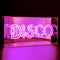 Neon Pink 'DISCO' Sign Housed In Acrylic Box - Neon LightVintage FrogLighting