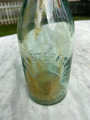 North Eastern Hotel Antique Aqua Green Glass Bottle - Vintage Glass BottleVintage FrogBottle