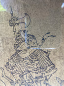 Oriental Style Framed Rustic Paper Print of Samurai Soldiers (1 of 2)Vintage Frog