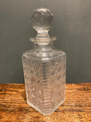 Ornate Cut Glass Rectangular Vintage DecanterVintage FrogFurniture