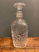 Ornate Cut Glass Tapered Rectangular Vintage DecanterVintage FrogFurniture
