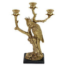 Ornate Gold Parrot on a Branch Candle HolderVintage Frog W/VDecor