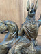 Pair of Early 20th Century Edwardian Marley Horse Style Spelter Sculpture FiguresVintage FrogFurniture
