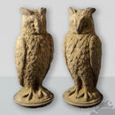 Pair of Large Owls - Stone Garden DecorVintage Frog E/G/SGarden Decor