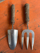 Pair of Weathered Gardening Tools, Trowel and Fork by Joseph BentleyVintage FrogFurniture