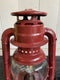 Red Vintage Lantern Converted into a Table LampVintage Frog