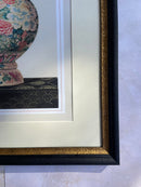 Reproduction Framed Print of Jeff Banks Collection, Ceramic Vase Subject, Black & Gold FrameVintage Frog