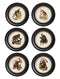 Round Framed Collection of Primates Prints - Referenced From 1910 IllustrationsVintage Frog T/APictures & Prints