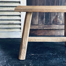 Rustic Solid Wood Bench, Hall SeatVintage Frog W/BVintage Item