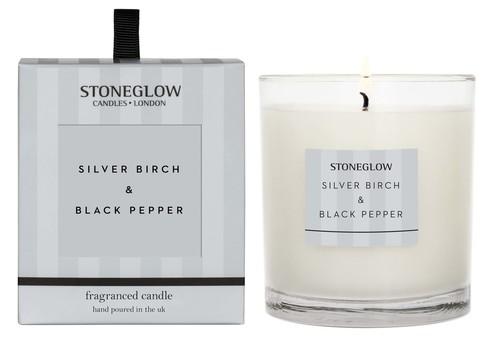 Silver Birch & Black Pepper Stoneglow Candle TumblerVintage FrogCandle