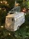 Silver Camper Van Christmas Hanging DecorationVintage Frog