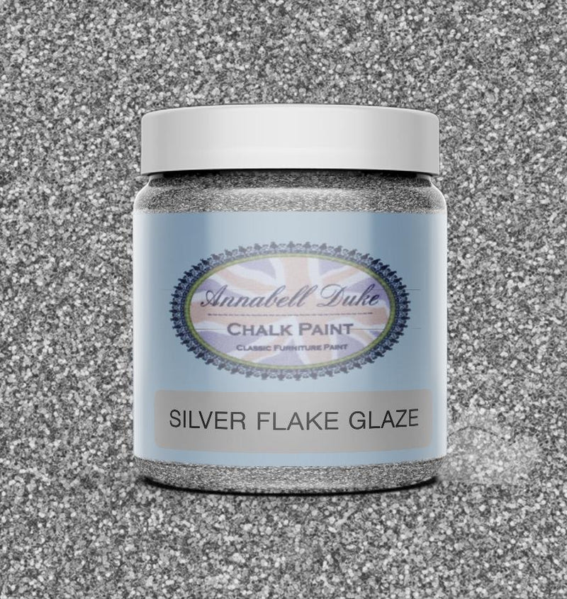 Silver Flake Glaze, Annabell Duke Mineral Paint, Metallic Effect ShimmerAnnabell Duke PaintsPaint