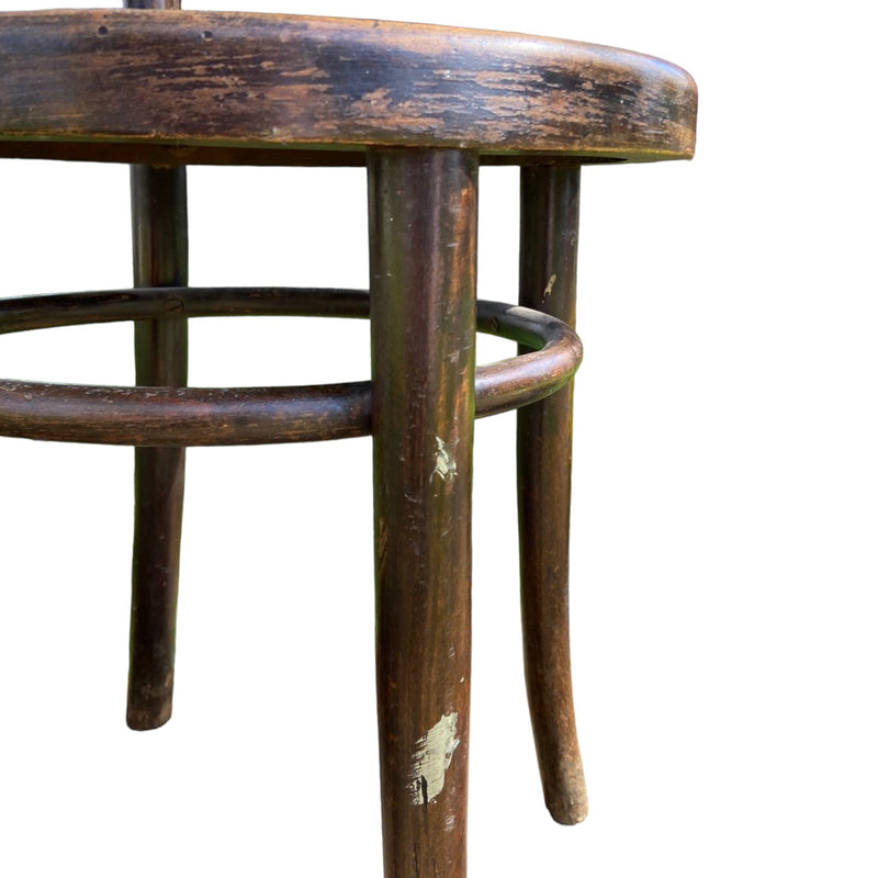 Single Vintage 1930's Round Seat Bentwood ChairVintage FrogFurniture