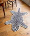 Snow Leopard Rug, Hand Made Animal Kingdom Sheep Wool Floor CoveringDoing GoodsRug