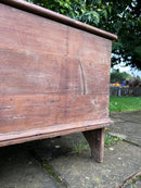 Solid Wood Early 20th Century Blanket Chest TrunkVintage Frog