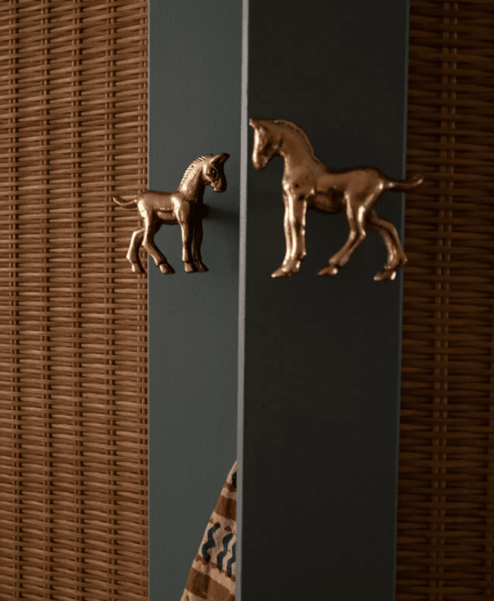 Spirit Horse Knob Left, Brass Cabinet Handle, Furniture DecorDoing GoodsCabinet Handles