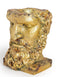 Tall Antique Effect Gold Coloured Classical Face PlanterVintage Frog M/RDecor