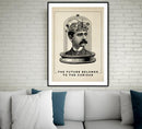 The Future belongs to the Curious, Science Illustration Print On Canvas, Wall Hanging Decor PictureVintage FrogPictures & Prints